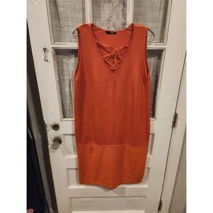 BYU Orange Sleeveless Sweater Dress Women's Size‎ XL